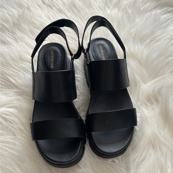 Cole Haan Shoes - Cole Haan Black Sandals with Sleek Minimalist Design